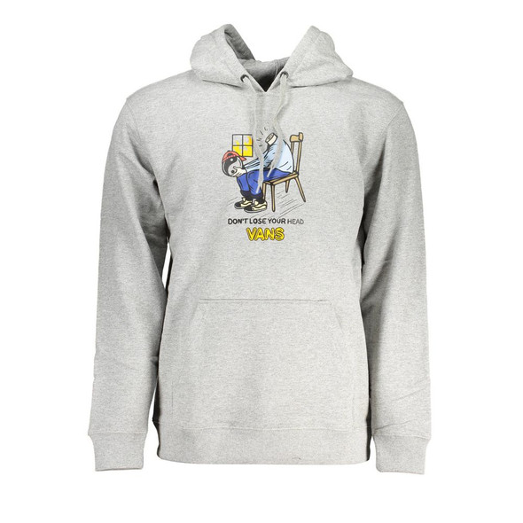 Vans Gray Cotton Men Sweater Vans Gray Cotton Men Sweater