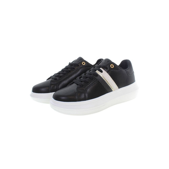Black Polyester Women Sneaker Black Polyester Women Sneaker