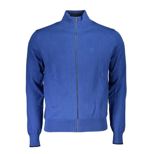 Blue Organic Cotton Men Sweater Blue Organic Cotton Men Sweater