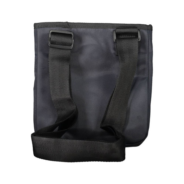 Blue Polyester Men Shoulder Bag Blue Polyester Men Shoulder Bag