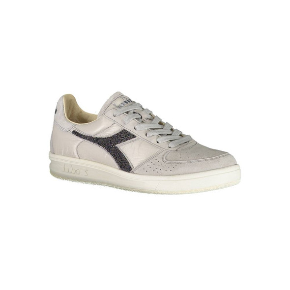 Diadora Gray Leather Women Sneaker Diadora Gray Leather Women Sneaker