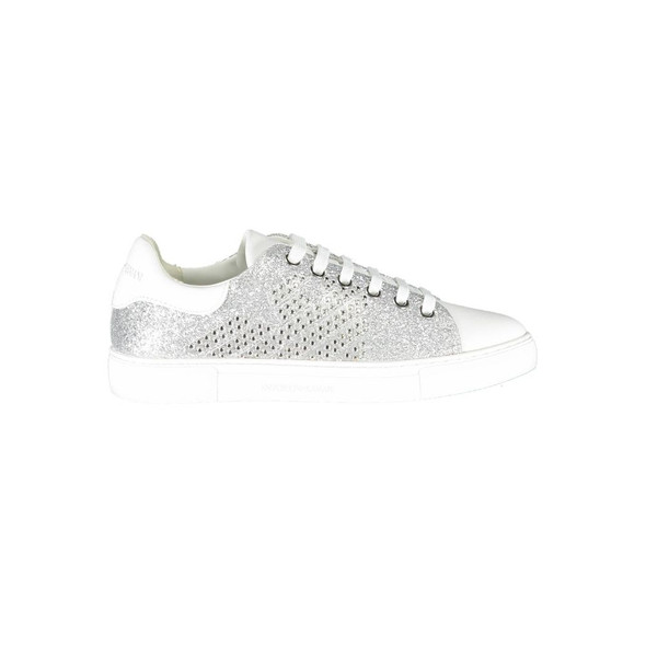 Silver Leather Women Sneaker Silver Leather Women Sneaker