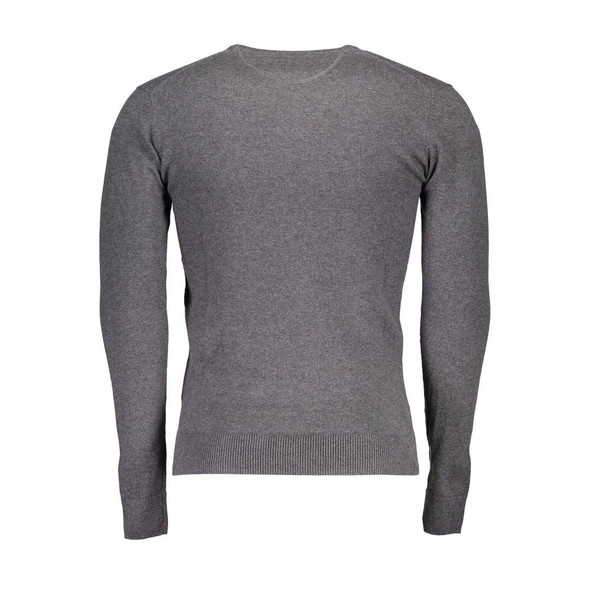 U.S. POLO ASSN. Gray Cotton Men Sweater US-3090 U.S. POLO ASSN. Gray Cotton Men Sweater US-3090