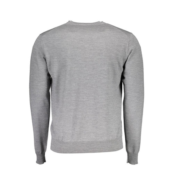 Harmont & Blaine Gray Wool Men Sweater HA-3293 Harmont & Blaine Gray Wool Men Sweater HA-3293