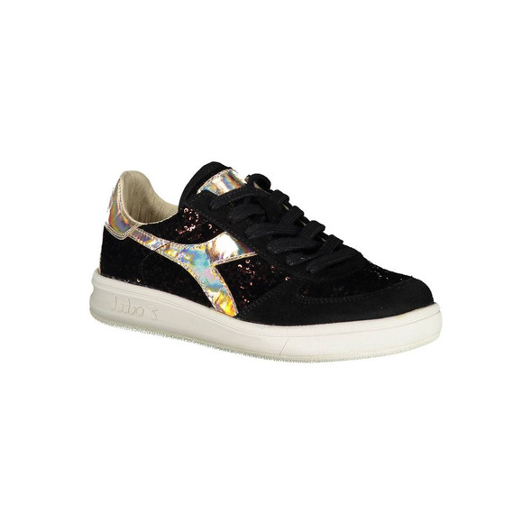 Diadora Black Leather Women Sneaker DI-5821 Diadora Black Leather Women Sneaker DI-5821