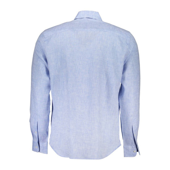 Light Blue Linen Men Shirt Light Blue Linen Men Shirt