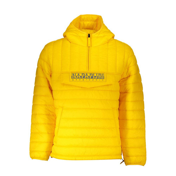 Yellow Polyamide Men Jacket Yellow Polyamide Men Jacket