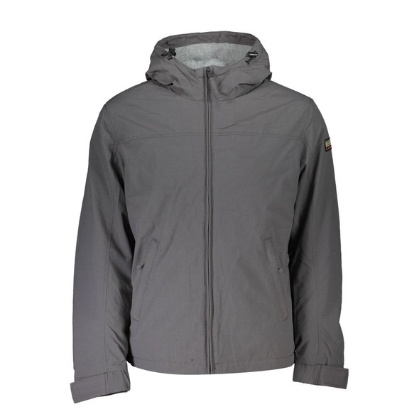 Gray Polyamide Men Jacket Gray Polyamide Men Jacket
