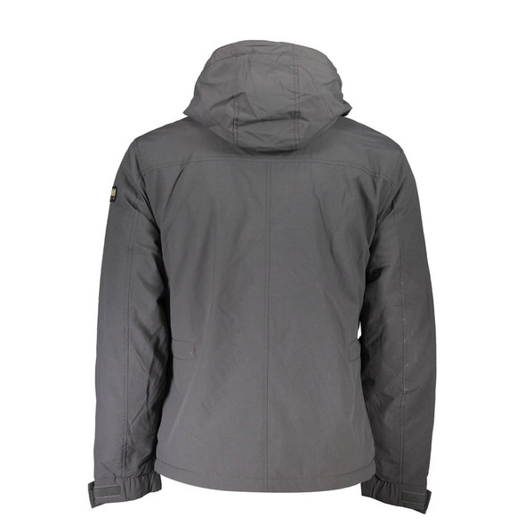 Gray Polyamide Men Jacket Gray Polyamide Men Jacket