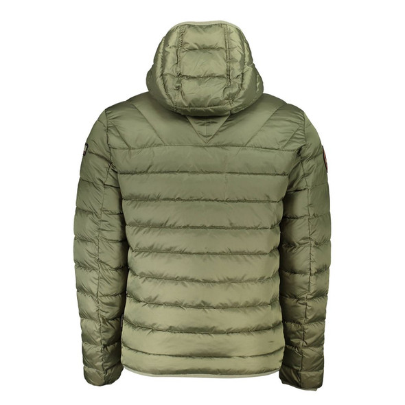 Green Polyamide Men Jacket Green Polyamide Men Jacket
