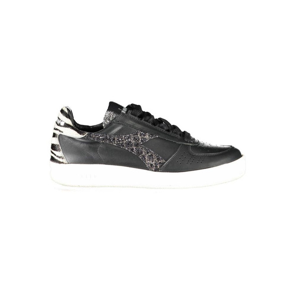 Black Leather Womens Sneaker Black Leather Womens Sneaker