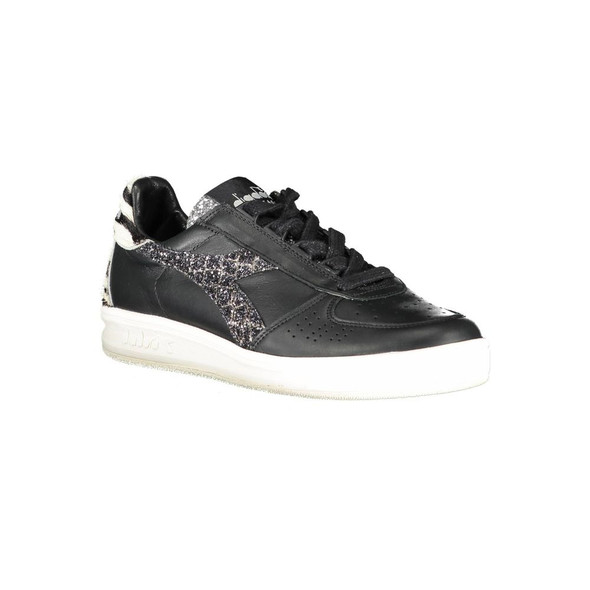 Black Leather Womens Sneaker Black Leather Womens Sneaker