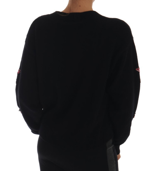 Fairy Tale Crystal Black Cashmere Sweater Fairy Tale Crystal Black Cashmere Sweater