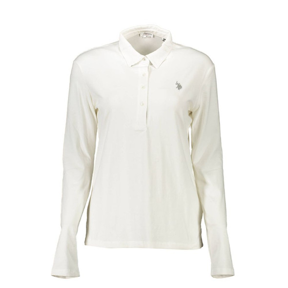 White Cotton Women Polo Shirt White Cotton Women Polo Shirt