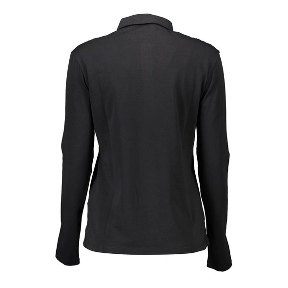Black Cotton Women Polo Shirt US-9244 Black Cotton Women Polo Shirt US-9244