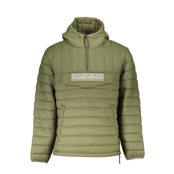 Green Polyamide Men Jacket NA-21685 Green Polyamide Men Jacket NA-21685