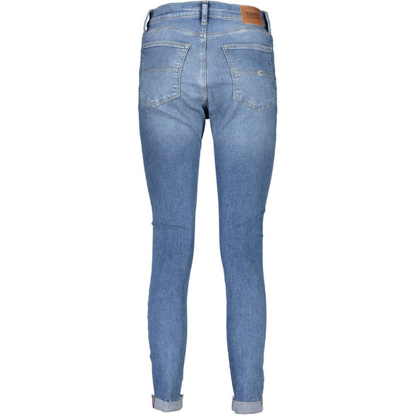 Light Blue Cotton Women Jean TO-22738 Light Blue Cotton Women Jean TO-22738