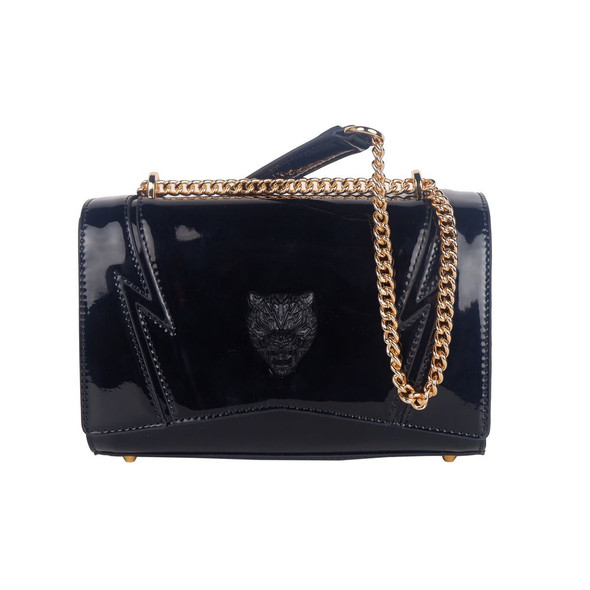 Chic Patent Effect Chain Shoulder Bag Chic Patent Effect Chain Shoulder Bag