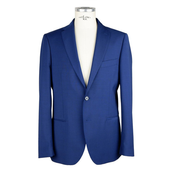 Elegant Two-Button Men's Suit in Blue Elegant Two-Button Men's Suit in Blue