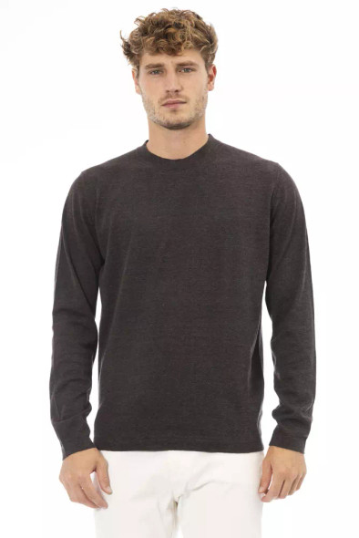 Brown Cotton Men's Sweater Brown Cotton Men's Sweater