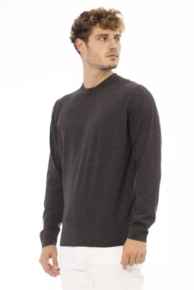 Brown Cotton Men's Sweater Brown Cotton Men's Sweater