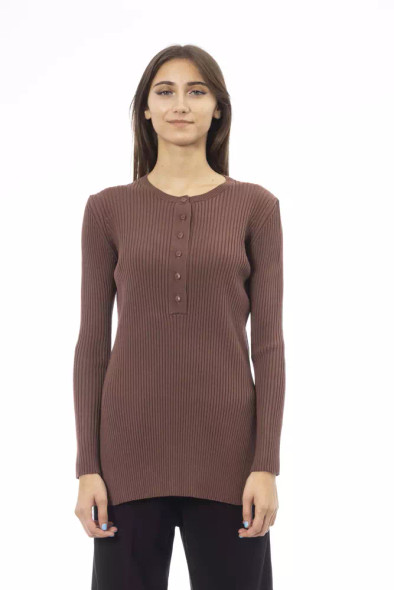 Brown Viscose Women Sweater Brown Viscose Women Sweater