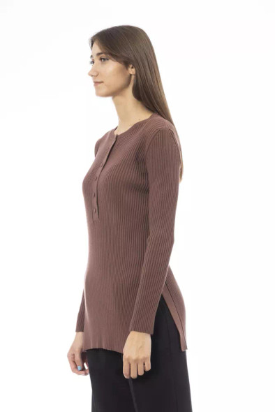 Brown Viscose Women Sweater Brown Viscose Women Sweater