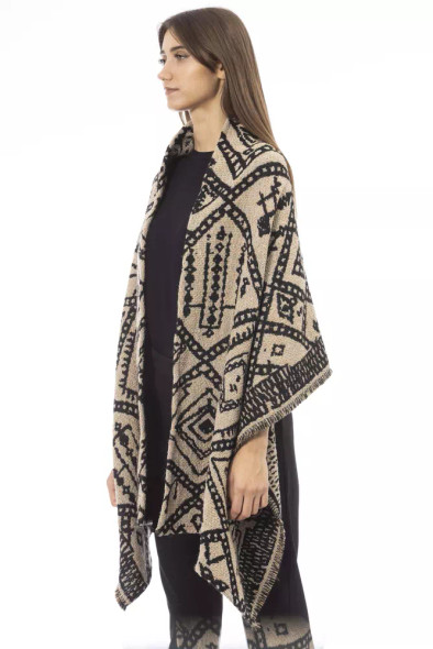 Alpha Studio Brown Wool Women Scarf Alpha Studio Brown Wool Women Scarf