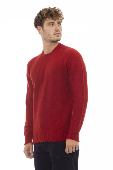 Red Wool Men Sweater AL-23435 Red Wool Men Sweater AL-23435