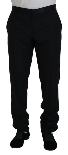 Black Dress Wool Silk Trouser Pants Black Dress Wool Silk Trouser Pants