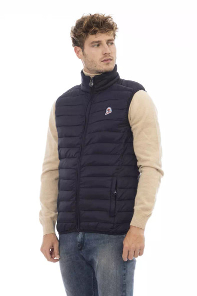 Blue Polyamide Men's Jacket Blue Polyamide Men's Jacket