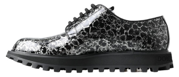 Black White Derby Patent Leather Shoes Black White Derby Patent Leather Shoes