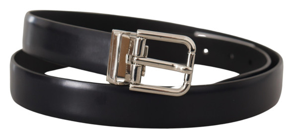 Dolce & Gabbana Black Calf Leather Classic Logo Metal Buckle Belt Dolce & Gabbana Black Calf Leather Classic Logo Metal Buckle Belt