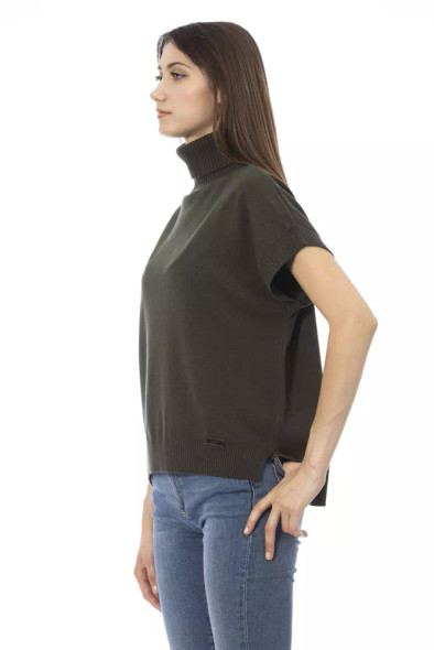 Green Wool Women Sweater BA-23652 Green Wool Women Sweater BA-23652