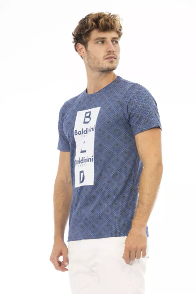 Blue Cotton Men T-Shirt BA-23704 Blue Cotton Men T-Shirt BA-23704