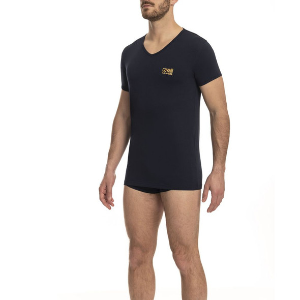 Blue Cotton Men T-Shirt CA-23760 Blue Cotton Men T-Shirt CA-23760