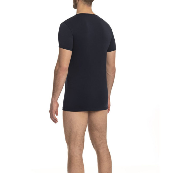 Blue Cotton Men T-Shirt CA-23760 Blue Cotton Men T-Shirt CA-23760