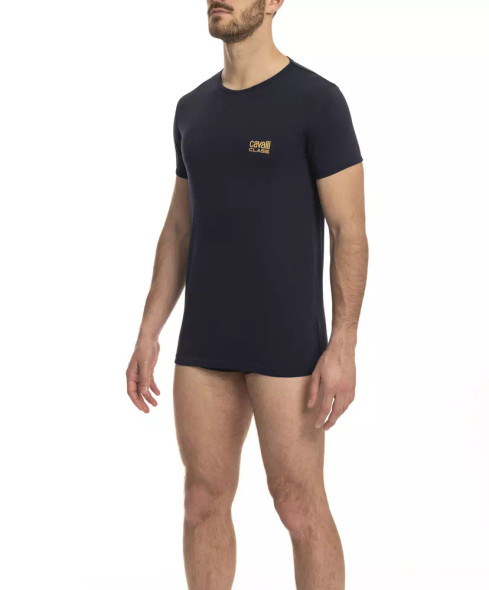 Blue Cotton Men T-Shirt CA-23754 Blue Cotton Men T-Shirt CA-23754