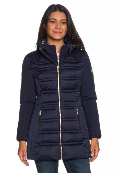 Yes Zee Blue Polyester Women's Jacket Yes Zee Blue Polyester Women's Jacket
