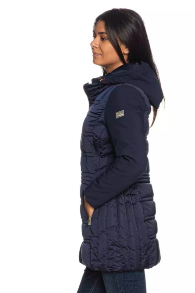 Blue Polyester Women's Jacket Blue Polyester Women's Jacket