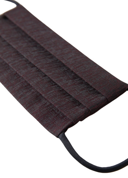 Maroon Pleated Elastic Ear Strap Face Mask Maroon Pleated Elastic Ear Strap Face Mask