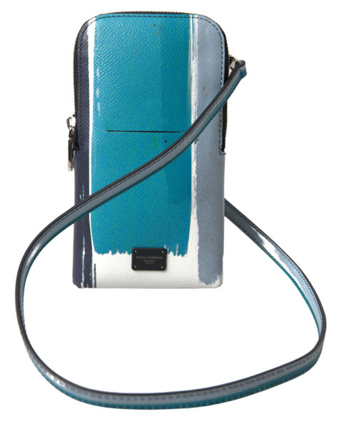 Blue Leather Purse Crossbody Sling Phone Bag Unisex Blue Leather Purse Crossbody Sling Phone Bag Unisex
