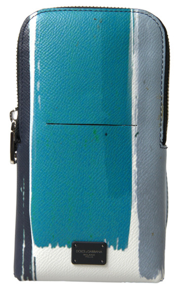 Blue Leather Purse Crossbody Sling Phone Bag Unisex Blue Leather Purse Crossbody Sling Phone Bag Unisex