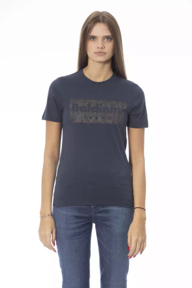 Blue Cotton Women T-Shirt BA-23911 Blue Cotton Women T-Shirt BA-23911