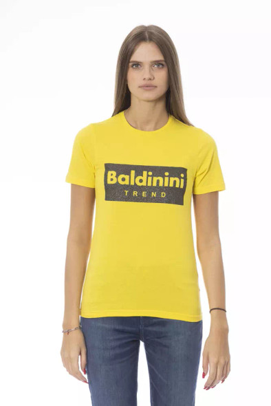 Yellow Cotton Women T-Shirt BA-23913 Yellow Cotton Women T-Shirt BA-23913