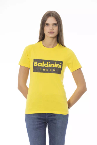 Yellow Cotton Women T-Shirt BA-23913 Yellow Cotton Women T-Shirt BA-23913