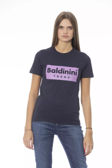 Blue Cotton Women T-Shirt BA-23905 Blue Cotton Women T-Shirt BA-23905