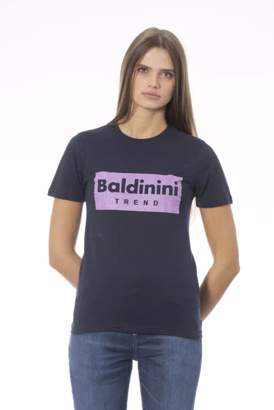 Blue Cotton Women T-Shirt BA-23905 Blue Cotton Women T-Shirt BA-23905