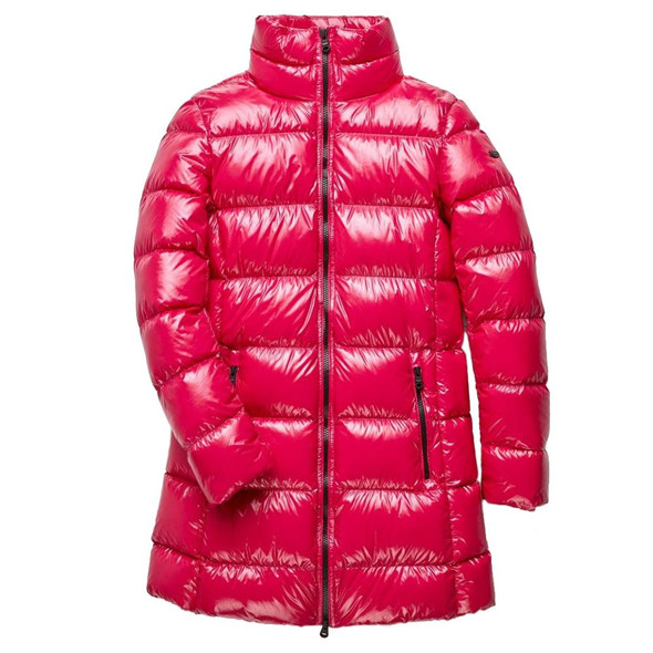 Fuchsia Shimmer Long Down Jacket Fuchsia Shimmer Long Down Jacket