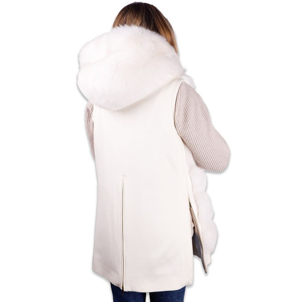 Made in Italy White Wool Women Coat Made in Italy White Wool Women Coat